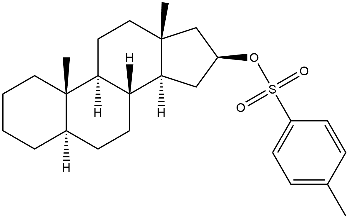 Androstan-16-ol, 4-methylbenzenesulfonate, (5α,16β)- (9CI) Struktur