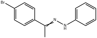 Ethanone, 1-(4-bromophenyl)-, 2-phenylhydrazone Struktur