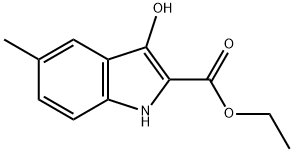 ethyl 3-hydroxy-5-methyl-1H-indole-2-carboxylate Struktur