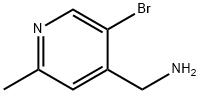 4-Pyridinemethanamine, 5-bromo-2-methyl- Struktur