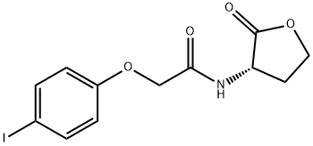 Acetamide, 2-(4-iodophenoxy)-N-[(3S)-tetrahydro-2-oxo-3-furanyl]- Struktur