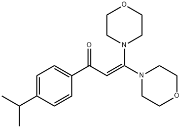 2-Propen-1-one, 1-[4-(1-methylethyl)phenyl]-3,3-di-4-morpholinyl-