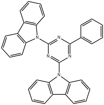 9H-Carbazole, 9,9'-(6-phenyl-1,3,5-triazine-2,4-diyl)bis- Struktur