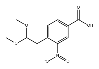 Benzoic acid, 4-(2,2-dimethoxyethyl)-3-nitro- Struktur