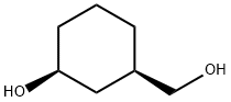 Cyclohexanemethanol, 3-hydroxy-, (1R,3S)- Struktur