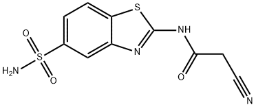 2-Cyano-N-(5-sulfamoyl-1,3-benzothiazol-2-yl)acetamide Struktur