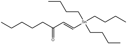 1-Octen-3-one, 1-(tributylstannyl)-, (1E)- Struktur