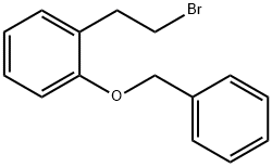 Benzene, 1-(2-bromoethyl)-2-(phenylmethoxy)- Structure