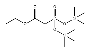 Propanoic acid, 2-[bis[(trimethylsilyl)oxy]phosphinyl]-, ethyl ester