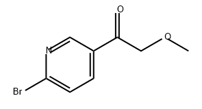 Ethanone, 1-(6-bromo-3-pyridinyl)-2-methoxy- Struktur