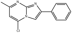 Imidazo[1,2-a]pyrimidine, 5-chloro-7-methyl-2-phenyl- Struktur