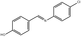 Phenol, 4-[(E)-[(4-chlorophenyl)imino]methyl]- Struktur