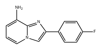 Imidazo[1,2-a]pyridin-8-amine, 2-(4-fluorophenyl)- Struktur