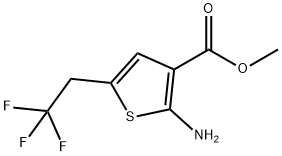 2-氨基-5-(2,2,2-三氟乙基)噻吩-3-羧酸甲酯, 1084625-20-6, 結(jié)構(gòu)式