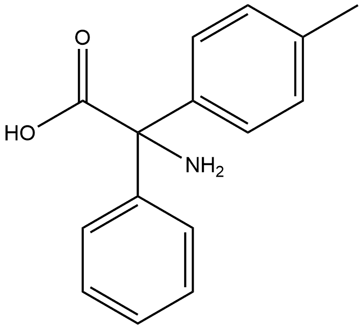 Benzeneacetic acid, α-amino-4-methyl-α-phenyl- Struktur