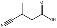 3-cyano-3-methylpropanoic acid Struktur