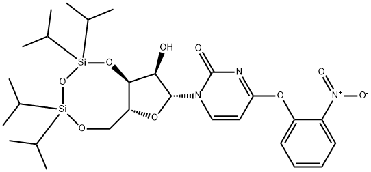 Uridine, 4-O-(2-nitrophenyl)-3',5'-O-[1,1,3,3-tetrakis(1-methylethyl)-1,3-disiloxanediyl]- (9CI) Struktur