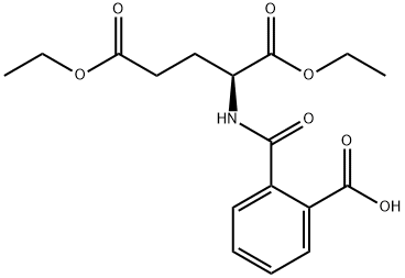 L-Glutamic acid, N-(2-carboxybenzoyl)-, 1,5-diethyl ester Struktur