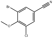 Benzonitrile, 3-bromo-5-chloro-4-methoxy- Struktur