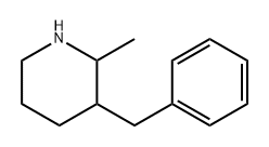 Piperidine, 2-methyl-3-(phenylmethyl)- Struktur