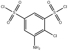 1,3-Benzenedisulfonyl dichloride, 5-amino-4-chloro- Struktur