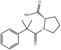 L-Proline, 1-(2-methyl-1-oxo-2-phenylpropyl)- Struktur