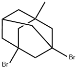 Tricyclo[3.3.1.13,7]decane, 1,3-dibromo-5-methyl- Struktur