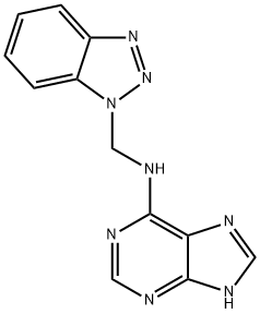 N-(1H-1,2,3-Benzotriazol-1-ylmethyl)-9H-purin-6-amine Struktur