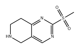 Pyrido[4,3-d]pyrimidine, 5,6,7,8-tetrahydro-2-(methylsulfonyl)- Struktur