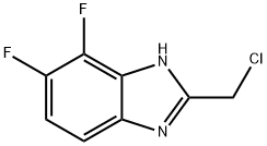 2-(Chloromethyl)-4,5-difluoro-1H-benzimidazole Struktur