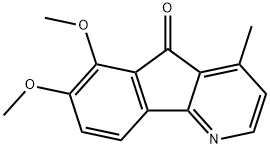 5H-Indeno[1,2-b]pyridin-5-one, 6,7-dimethoxy-4-methyl- Struktur