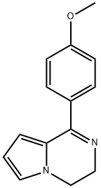 Pyrrolo[1,2-a]pyrazine, 3,4-dihydro-1-(4-methoxyphenyl)- Struktur