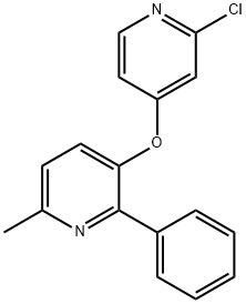 Pyridine, 3-[(2-chloro-4-pyridinyl)oxy]-6-methyl-2-phenyl- Struktur