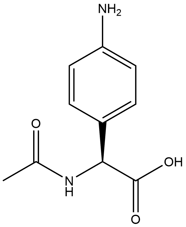 N-Ac-S-4-Amino-Phenylglycine Struktur