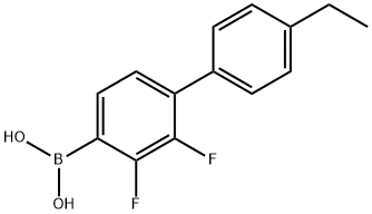 Boronic acid, B-(4'-ethyl-2,3-difluoro[1,1'-biphenyl]-4-yl)- Struktur