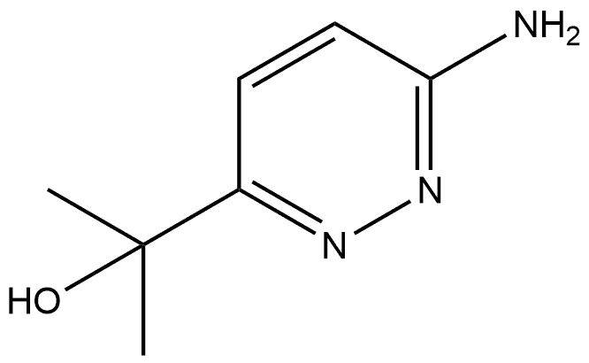 3-Pyridazinemethanol, 6-amino-α,α-dimethyl- Struktur