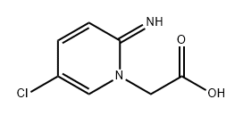 1(2H)-Pyridineacetic acid, 5-chloro-2-imino- Struktur