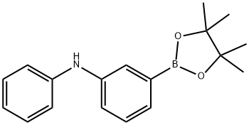 Benzenamine, N-phenyl-3-(4,4,5,5-tetramethyl-1,3,2-dioxaborolan-2-yl)- Struktur