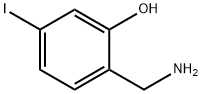 Phenol, 2-(aminomethyl)-5-iodo- Struktur