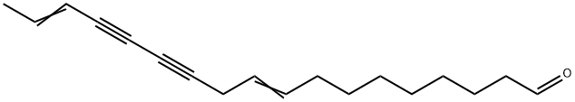 9,16-Octadecadiene-12,14-diynal Struktur