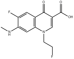 3-Quinolinecarboxylic acid, 6-fluoro-1-(2-fluoroethyl)-1,4-dihydro-7-(methylamino)-4-oxo-