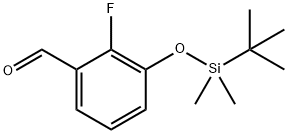 Benzaldehyde, 3-[[(1,1-dimethylethyl)dimethylsilyl]oxy]-2-fluoro- Struktur