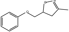 Isoxazole, 4,5-dihydro-3-methyl-5-(phenoxymethyl)- Struktur