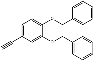 Benzene, 4-ethynyl-1,2-bis(phenylmethoxy)- Struktur