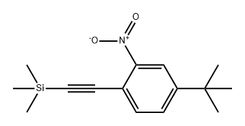 Benzene, 4-(1,1-dimethylethyl)-2-nitro-1-[2-(trimethylsilyl)ethynyl]-