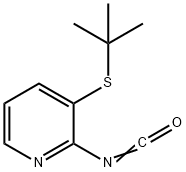 Pyridine, 3-[(1,1-dimethylethyl)thio]-2-isocyanato- Struktur