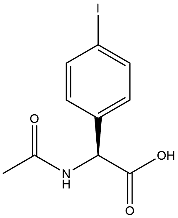 N-Ac-S-4-Iodophenylglycine Struktur