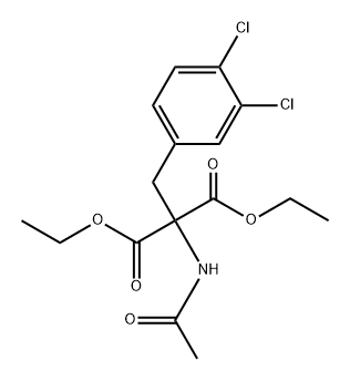 Propanedioic acid, 2-(acetylamino)-2-[(3,4-dichlorophenyl)methyl]-, 1,3-diethyl ester