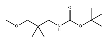 Carbamic acid, N-(3-methoxy-2,2-dimethylpropyl)-, 1,1-dimethylethyl ester Struktur