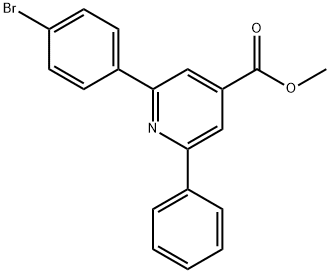 JR-9114, Methyl 2-(4-bromophenyl)-6-phenylpyridine-4-carboxylate, 97% Struktur